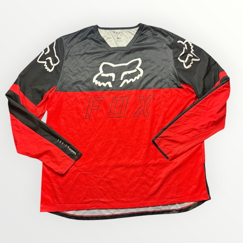 Fox Racing Legion Motocross Jersey Mens 3XL Red Black Offroad Long Sleeve Shirt